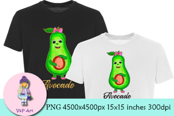 Avocado Mom: Graphics for Print Templates