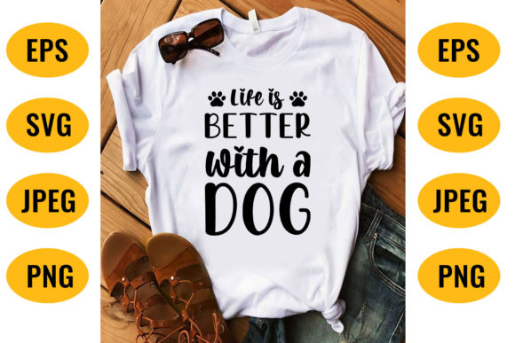 Dog Svg T-Shirt Design 02: Graphics for T-Shirt Designs