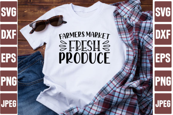 Farmers Market Fresh Produce Graphics and T-Shirt Designs