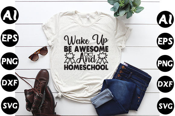 Homeschool Mom Quote Design: Graphics for T-Shirt Designs