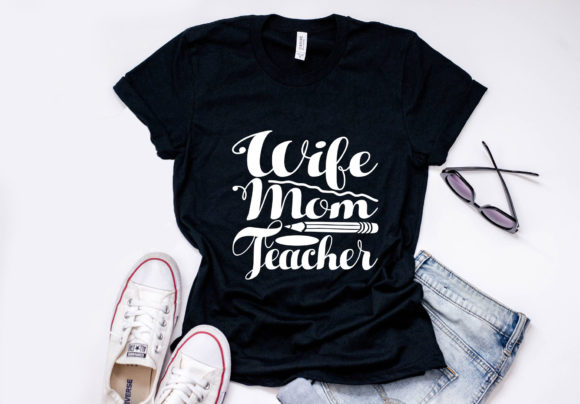 Homeschool Mom Quote Design, Graphics & T-Shirt Designs