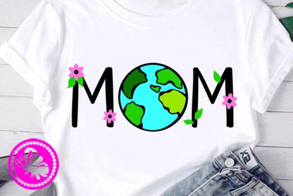 Mom Globe Art Earth Day Ecology Clipart