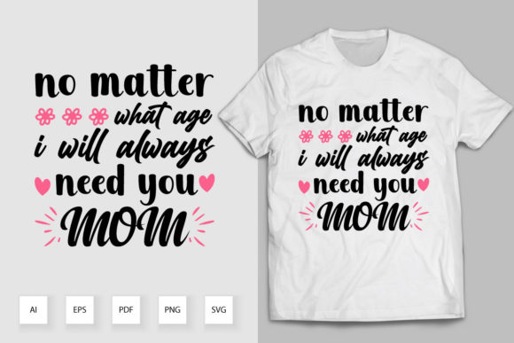 Mom T-Shirt Design 03: Graphics for Print Templates