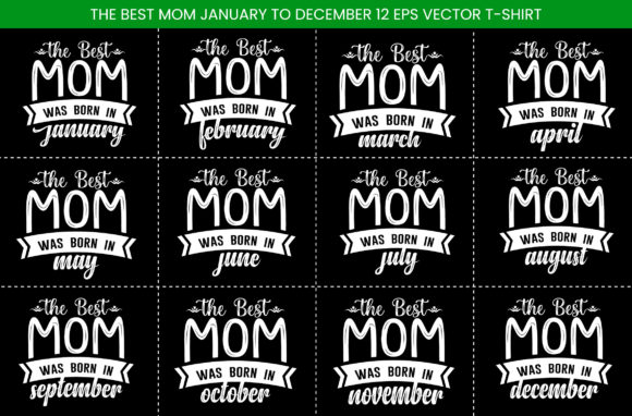 Mom T-Shirt Design Bundle Vector