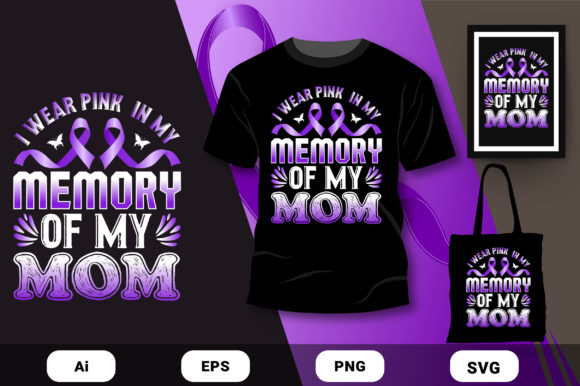 Pancreatic Cancer MOM T-shirt Design