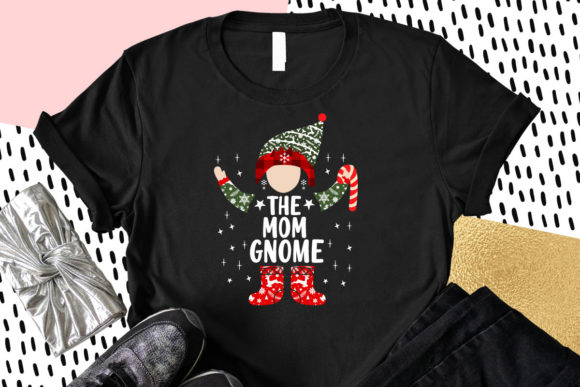 The Mom Gnome Christmas T-Shirt: Graphics & Print Templates